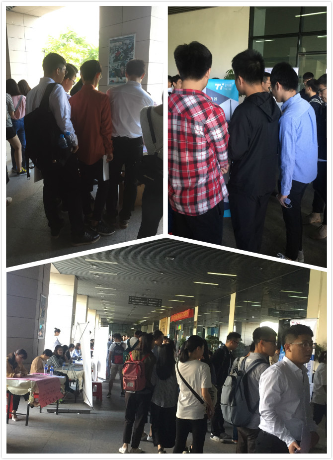 軟件園三期招聘現(xiàn)場(chǎng)，計(jì)訊招兵買(mǎi)馬場(chǎng)面火爆